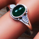 Anniversary Gift 925 Sterling Silver Jewelry Green Onyx Gemstone Nice Ring SJWR-452