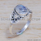 Rainbow Moonstone 925 Sterling Silver Ring (SJWR-453) Rainbow Moonstone 925 Sterling Silver Ring (SJWR-453)