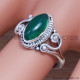 Wholesale Price 925 Sterling Silver Jewelry Green Onyx Gemstone Ring SJWR-455