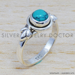 Turquoise 925 Sterling Silver Ring (SJWR-459)