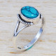 Factory Direct 925 Sterling Silver Turquoise Gemstone Wholesale Jewelry Beautiful Ring SJWR-460