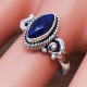 Beautiful 925 Sterling Silver Lapis Lazuli Gemstone Handmade Jewelry Fine Ring SJWR-461