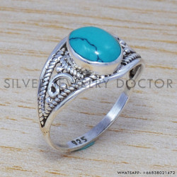 Turquoise 925 Sterling Silver Ring (SJWR-475)