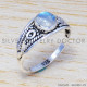 Rainbow Moonstone 925 Sterling Silver Ring (SJWR-480) Rainbow Moonstone 925 Sterling Silver Ring (SJWR-480)