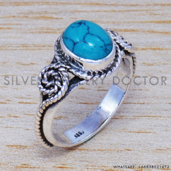 Turquoise 925 Sterling Silver Ring (SJWR-481)