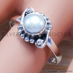 Pearl 925 Sterling Silver Ring (SJWR-484) Pearl 925 Sterling Silver Ring (SJWR-484)