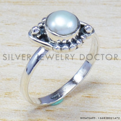 Pearl 925 Sterling Silver Ring (SJWR-484)