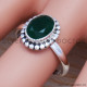 Emerald 925 Sterling Silver Ring (SJWR-489)