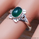 Green Onyx 925 Sterling Silver Ring (SJWR-490) Green Onyx 925 Sterling Silver Ring (SJWR-490)
