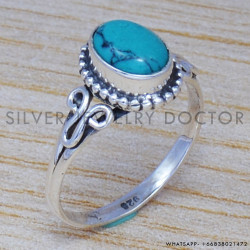 Turquoise 925 Sterling Silver Ring (SJWR-494)