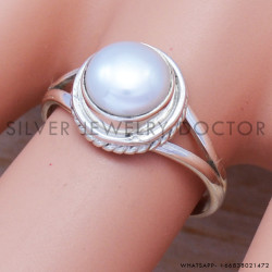Pearl 925 Sterling Silver Ring (SJWR-502) Pearl 925 Sterling Silver Ring (SJWR-502)