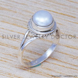 Pearl 925 Sterling Silver Ring (SJWR-502)
