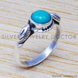 Turquoise 925 Sterling Silver Ring (SJWR-506)