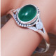 Casual Wear 925 Sterling Silver Green Onyx Gemstone Magnificent Jewelry Ring SJWR-508