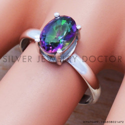 Mystic Topaz 925 Sterling Silver Ring (SJWR-517) Mystic Topaz 925 Sterling Silver Ring (SJWR-517)