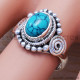 Turquoise 925 Sterling Silver Ring (SJWR-521) Turquoise 925 Sterling Silver Ring (SJWR-521)