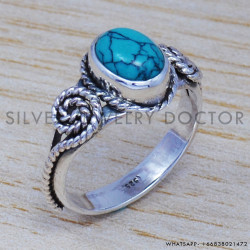 Turquoise 925 Sterling Silver Ring (SJWR-538)