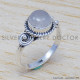 Rainbow Moonstone 925 Sterling Silver Ring (SJWR-549) Rainbow Moonstone 925 Sterling Silver Ring (SJWR-549)