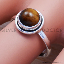 Tiger Eye 925 Sterling Silver Ring (SJWR-557) Tiger Eye 925 Sterling Silver Ring (SJWR-557)