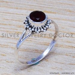 Ruby 925 Sterling Silver Ring (SJWR-559)
