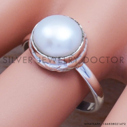 Pearl 925 Sterling Silver Ring (SJWR-560) Pearl 925 Sterling Silver Ring (SJWR-560)