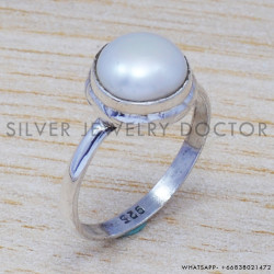 Pearl 925 Sterling Silver Ring (SJWR-560)
