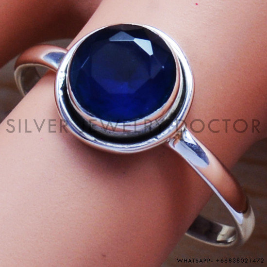 Sapphire 925 Sterling Silver Ring (SJWR-570) Sapphire 925 Sterling Silver Ring (SJWR-570)