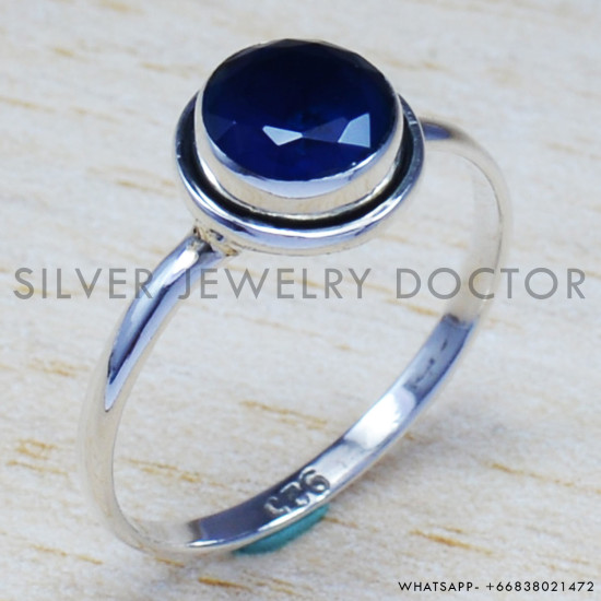 Sapphire 925 Sterling Silver Ring (SJWR-570) Sapphire 925 Sterling Silver Ring (SJWR-570)