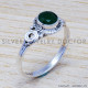 Green Onyx 925 Sterling Silver Ring (SJWR-572) Green Onyx 925 Sterling Silver Ring (SJWR-572)