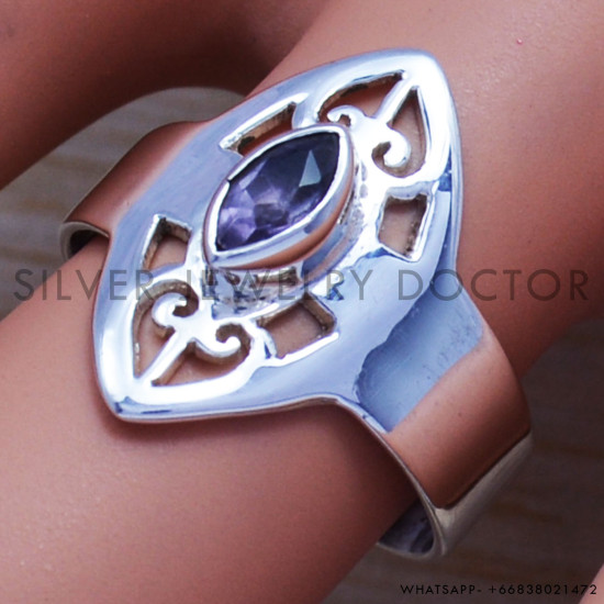 Amethyst 925 Sterling Silver Ring (SJWR-576) Amethyst 925 Sterling Silver Ring (SJWR-576)