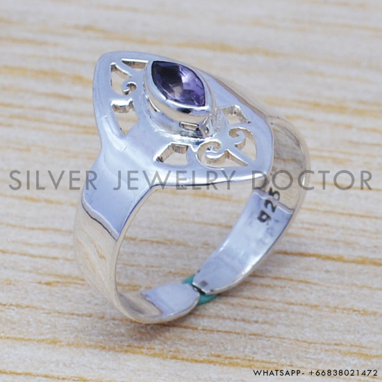 Amethyst 925 Sterling Silver Ring (SJWR-576) Amethyst 925 Sterling Silver Ring (SJWR-576)
