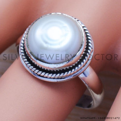Pearl 925 Sterling Silver Ring (SJWR-578) Pearl 925 Sterling Silver Ring (SJWR-578)
