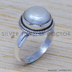 Pearl 925 Sterling Silver Ring (SJWR-578)