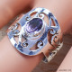 Amethyst 925 Sterling Silver Ring (SJWR-588) Amethyst 925 Sterling Silver Ring (SJWR-588)