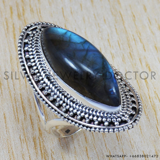 Labradorite 925 Sterling Silver Ring (SJWR-620) Labradorite 925 Sterling Silver Ring (SJWR-620)