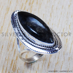 Black Rutile 925 Sterling Silver Ring (SJWR-628) Black Rutile 925 Sterling Silver Ring (SJWR-628)