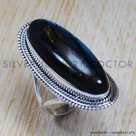 Labradorite 925 Sterling Silver Ring (SJWR-629) Labradorite 925 Sterling Silver Ring (SJWR-629)