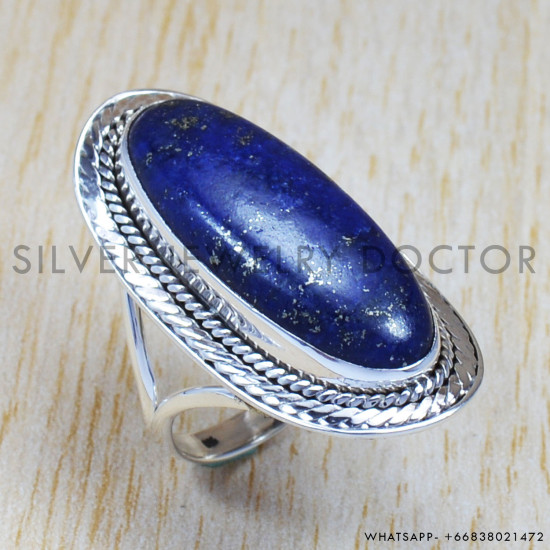 Lapis Lazuli Gemstone 925 Sterling Silver Jewelry Exclusive Rings SJWR-632 Lapis Lazuli Gemstone 925 Sterling Silver Jewelry Exclusive Rings SJWR-632