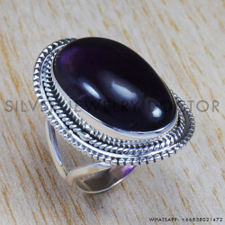 Amethyst 925 Sterling Silver Ring (SJWR-639)
