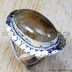 Golden Rutile 925 Sterling Silver Ring (SJWR-647) Golden Rutile 925 Sterling Silver Ring (SJWR-647)