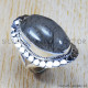 Black Rutile Gemstone Pure 925 Silver Wedding Jewelry Fine Rings SJWR-648