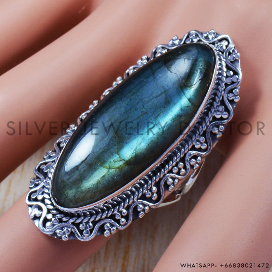 Labradorite 925 Sterling Silver Ring (SJWR-649) Labradorite 925 Sterling Silver Ring (SJWR-649)