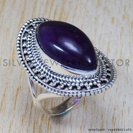 Amethyst 925 Sterling Silver Ring (SJWR-650) Amethyst 925 Sterling Silver Ring (SJWR-650)