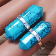 925 Sterling Silver Jewelry Turquoise Gemstone Amazing Look Ring SJWR-653