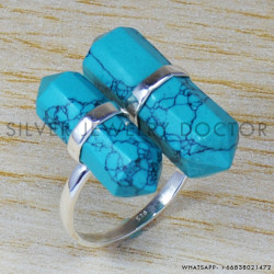 Turquoise 925 Sterling Silver Ring (SJWR-653) Turquoise 925 Sterling Silver Ring (SJWR-653)