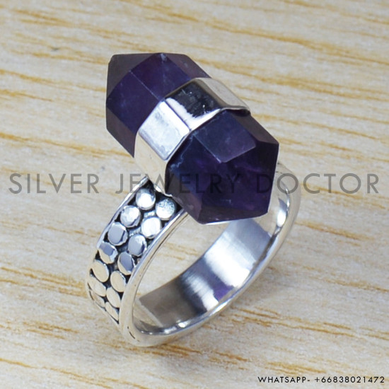 Amethyst 925 Sterling Silver Ring (SJWR-657) Amethyst 925 Sterling Silver Ring (SJWR-657)