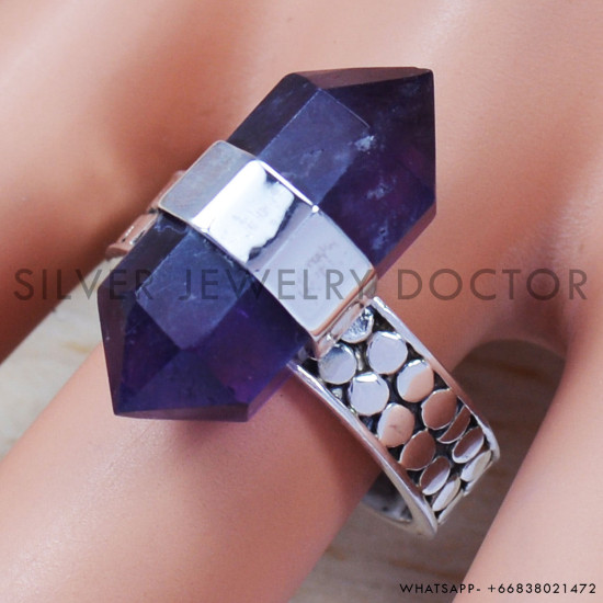 Amethyst 925 Sterling Silver Ring (SJWR-657) Amethyst 925 Sterling Silver Ring (SJWR-657)