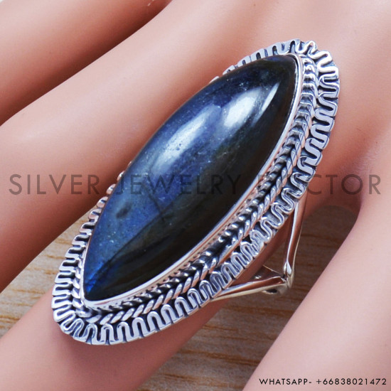 Labradorite 925 Sterling Silver Ring (SJWR-662) Labradorite 925 Sterling Silver Ring (SJWR-662)