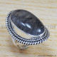 Black Rutile 925 Sterling Silver Ring (SJWR-665)
