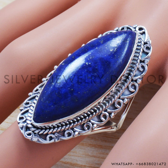 Lapis Lazuli 925 Sterling Silver Ring (SJWR-667) Lapis Lazuli 925 Sterling Silver Ring (SJWR-667)